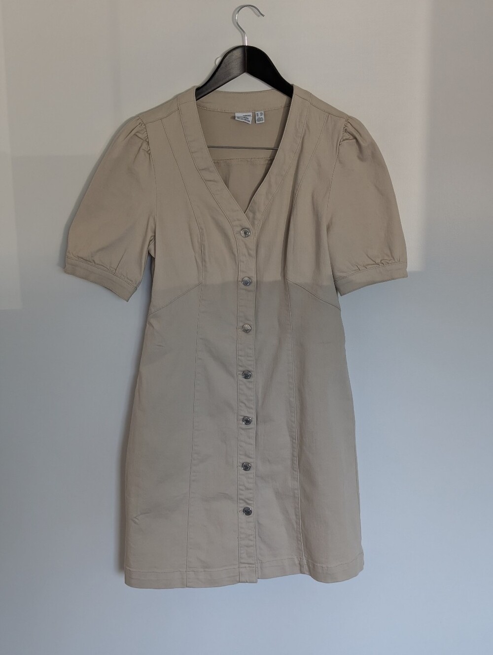 Vero Moda Beige Button-Down Mini Dress - Size M/L